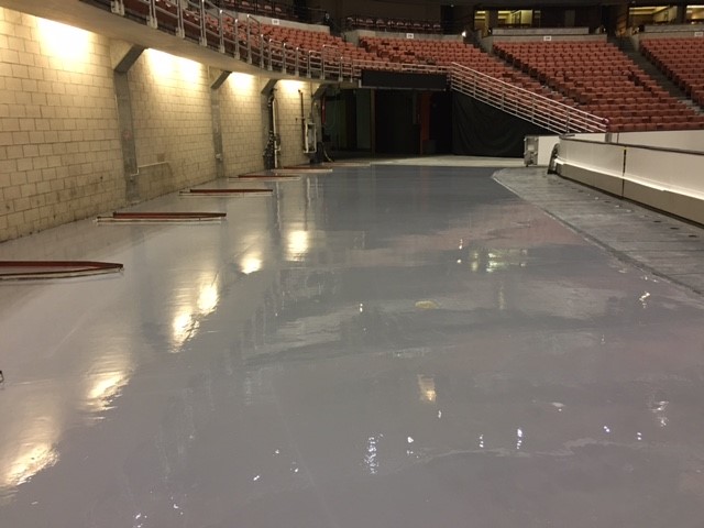 Epoxy Floors Strong Enough to Withstand the Heavy Traffic of a Sports Team and its Fans