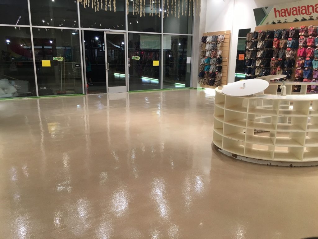 Epoxy Floor Coating Makes the Havaianas® Store Shine Bright