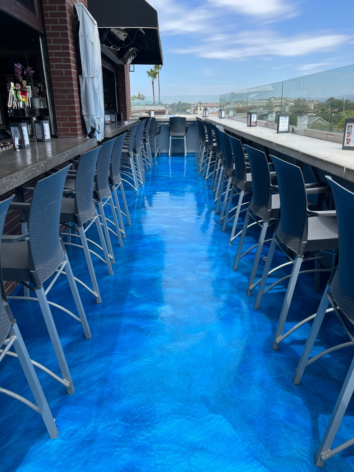 Top Contender in Lava Flow Metallic Epoxy Installation Photo Contest For Customers
